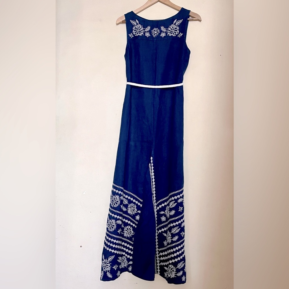 JOHNNY WAS Embroidered Petra Linen Maxi Dress - Picture 6 of 13